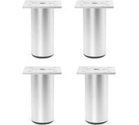 Sofá pie Patas de aluminio for armario de baño, color natural, 4 unidades, for TV, 6-35 cm(25cm)