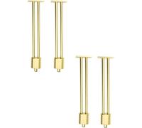 Sofá pie Patas de mesa de metal ajustables, patas de mesa de café, patas de taburete, patas de taburete cortas, patas de muebles de baño, juego de 4(Gold 270MM(10.63IN))