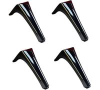 Sofá pie Patas de mesa, Patas de muebles de 4 piezas, Patas de soporte de metal, Patas de repuesto resistentes for sofás, camas, gabinetes(Gun Black)
