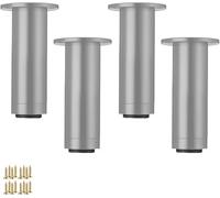 Sofá pie Patas de muebles ajustables, patas de soporte de sofá de metal, patas de repuesto for muebles de bricolaje for TV, gabinete, sofá, armario, cama, escritorio(Gray)