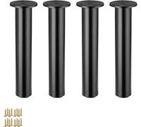 Sofá pie Patas de muebles ajustables, patas de soporte de sofá de metal, patas de repuesto for muebles de bricolaje for TV, gabinete, sofá, armario, cama, escritorio(Nero)
