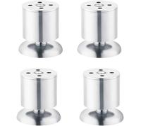 Sofá pie Reposapiés de acero inoxidable grueso for sofá, 4 unidades, for mesa de centro, altura ajustable, 6-25 cm(20cm)