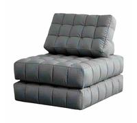 Sofá plegable convertible, silla durmiente con almohada, alfombra de juego de colchón modular móvil, sofá modular de módulo tofu, para sala de estar, dormitorio, oficina en casa, apartamento gris-2