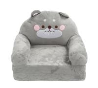 Sofá plegable para niños con diseño de animales de dibujos animados, sofá plegable para toddlers, sofá suave y portátil para bebés con un adorable diseño ideal para leer, ver (Doblando por la mitad)