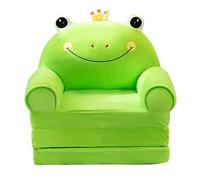 Sofá plegable para niños, respaldo reclinable, sillón 2 en 1, sofá plegable, bonito cómic, cama para salón, pareja, funda de cojín (B Única)
