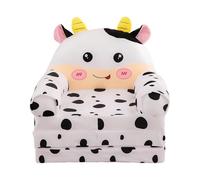 Sofá plegable para niños, sillón reclinable, sofá plegable 2 en 1 para niños, bonito sofá de dibujos animados sin acolchado ni núcleo acolchado (blanco, 120 x 55 x 20 cm)