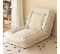 Sofá puf con 2 almohadas, cama ajustable para perros humanos de 5 niveles para adultos, acogedor, plegable, sofá cama, silla de suelo para el hogar, sala de estar