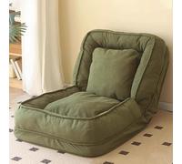 Sofá puf con 2 almohadas, cama ajustable para perros humanos de 5 niveles para adultos, acogedor, plegable, sofá cama, silla de suelo para el hogar, sala de estar