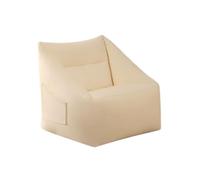 Sofá puf, diseño portátil de cuero con reposabrazos, asiento cómodo y versátil para cualquier habitación