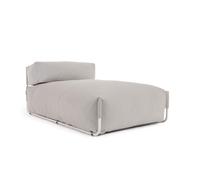 Sofá puf modular cuadrado para exteriores