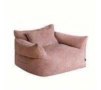 Sofá reclinable lavable para sala de estar para departamento pequeño, individual, color rosa