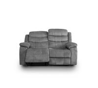 Sofa reclinable manual houston 2 plazas gris 90 cm