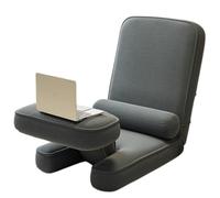 Sofá reclinable plegable ergonómico para interiores con 5 soportes ajustables para la espalda y mesa pequeña, sofá para dormitorio, sala de estar, dormitorio