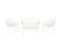SOFA SET 4 RATAN SINTETICO 124X74X84 CON COJINES