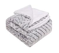 Sofá Sherpa Arroja Una Manta Individual, Mantas Súper Suaves De Lecho De Pelos Suaves Y Cálidas Manchas De Microfibra Reversibles Mullidas Para Cama Y Sofá (152 X 12 grey-152 * 127CM