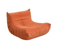 Sofá Sillón Compressé Derry 100 cm Terracota Poliéster Terciopelo | Asiento profundo y relajante, formato comprimido fácil de instalar, terciopelo suave y confort medio firme