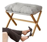 Sofa Stool Velvet Footstool Ottoman - Soft Velvet Pouffe Foot Rest, Foldable Ottoman Stool For Living Room Bedroom Dressing Table, Compact Foot Rest Under Desk Small Furniture Stol For Home Seating Su