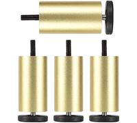 Sofa Support Feet,Height Adjustable Metal Replacement Feet, Aluminum Alloy Furniture Legs, Non-Slip Table Legs, for Beds, Coffee Tables, Bedside Tables,Gold-8cm/3.1in