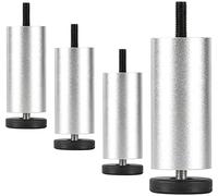 Sofa Support Feet, M10 Metal Replacement Legs, 10/15/20/25cm Aluminum Alloy Furniture Legs, for Cupboard, Coffee Tables Heavy Duty Legs, Height Adjustable,Silver-25cm/9.8in