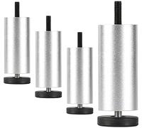 Sofa Support Feet, M10 Metal Replacement Legs, 10/15/20/25cm Aluminum Alloy Furniture Legs, for Cupboard, Coffee Tables Heavy Duty Legs, Height Adjustable,Silver-8cm/3.1in