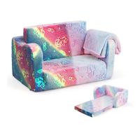 Sofá y sillón reclinable plegable para niños con - Cama abatible, sofá convertible moderno acolchado, lavable a máquina para espacios pequeños, mueble para mayores de 3 años