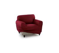 SofaCamaleon ® - Funda Sillón 1 Plaza con Sistema Superelastic - Funda Sillón Tacto Extrasuave Color Burdeos Modelo Marcela
