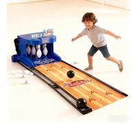 SOFACHEN Bolos electrónico Plegable para casa con Marcador LED, reinicio automático, Juego de Bolos para niños, Divertido Juego Familiar multijugador(2.5m)
