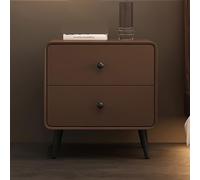 SOFACHEN Mesitas de Noche, Mesita de Noche Moderna, Extremo del Sofá para Dormitorio, Mesa Auxiliar con 2 Cajones Mesita Auxiliar, Robusta y Estable, para Dormitorio, Oficina, Salón(Color B,40cm)
