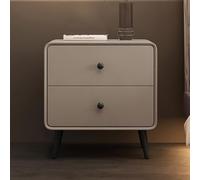 SOFACHEN Mesitas de Noche, Mesita de Noche Moderna, Extremo del Sofá para Dormitorio, Mesa Auxiliar con 2 Cajones Mesita Auxiliar, Robusta y Estable, para Dormitorio, Oficina, Salón(Color C,40cm)