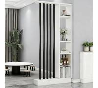 SOFACHEN Separador de Ambientes Paneles, separadores ambientes Madera con Base elevada, 5/7 pilares, Moderno Lujo Columna de Sala de Estar Dormitorio Pared Barra Vertical(Color D)