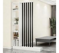 SOFACHEN Separador de Ambientes Partición de Pared, Madera Sólida Pantalla Partición Post con 5/7 pilares, Sencillo Moderno Entrada Restaurante Oficina Columna Hueca(Color D)