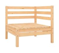 Sofás esquinero de jardín 2 uds madera maciza de pino