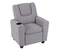 Sofás para niños con portavasos, respaldo y reposapiés ajustables, cojín de asiento con , sillón sofá reclinable para niños y niñas de 3+ años