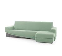 SOFASKINS® Funda para Chaise Longue superelástica, Funda de sofá con reposabrazos Corto Derecho, Transpirable, cómoda y Duradera, Dimensiones compatibles del sofá (210-340 cm), Color Turquesa