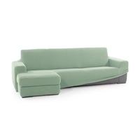 SOFASKINS® Funda para Chaise Longue superelástica, Funda para sofá con reposabrazos Cortos izquierdos, Transpirable, cómoda y Duradera, Dimensiones compatibles del sofá (210-340 cm), Color Turquesa