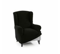 SOFASKINS® Funda para Sillon 1 Plaza, Funda Sofa orejero súper elástica, Funda para sofá con diseño Exclusivo, Transpirable y Duradera, Funda para sofá fácil de Colocar. Medida 70-110 cm. Color Negro