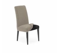 SOFASKINS® Fundas sillas de Comedor Pack X2, Funda sillas Comedor súper elástica, diseño Exclusivo, Transpirable y Duradera, Funda sillas con Respaldo fácil de Colocar. Medida 40-60cm. Color Lino
