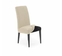 SOFASKINS® Fundas sillas de Comedor Pack X2, Funda sillas Comedor súper elástica, diseño Exclusivo, Transpirable y Duradera, Funda sillas con Respaldo fácil de Colocar. Medida 40-60cm. Color Beige