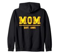 Sófbol Mamá Desde 1995 Cumpleaños Día de la Madre Vintage Sudadera con Capucha