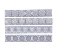 SOFEA 2Pcs 7 Chakras Orgone Colgante Molde de fundición de Resina Kit de Molde de Resina de energía de orgonita