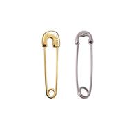 SOFEA Pendientes de Moda, Punk Plata de Ley con Pasador de Seguridad Pendientes de botón Pendientes de enhebrador de Oreja Joyas Unisex