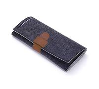 SOFEA portátil Enrollable de Fieltro para joyería, Bolsa de Almacenamiento en Rollo, Pendientes de Viaje Plegables, Collares, Pulseras, contenedor de Anillos