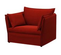 Soferia Funda de Repuesto Compatible para BACKSÄLEN sillón de 1,5 plazas - Tela Elegance Teja Orange (Chenilla, hidrófuga, Antimanchas, Lavable a máquina)