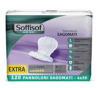 Soffisof Air Dry Extra Compresas Absorbentes para Hombre y Mujer - 120x Pañales para Adultos - 4 Paquetes de 30 Protecciones Incontinencia - Absorción 7 Gotas