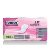 Soffisof Air Dry Lady Super - 120x Compresas Incontinencia Mujer - 8 Paquetes de 15 Protectores Postparto Incontinencia Mujer - Absorción hasta 4 Gotas