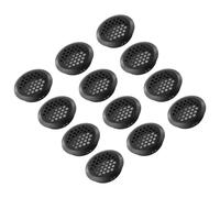 Soffit Vents 12pcs Stainless Steel Ventilation Grilles Air Vent Holes Black Home Improvement Louver Hole Round Soffit