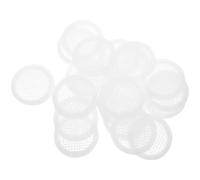 Soffit Vents 20 Pcs Cabinet Vent Ventilation Mesh Decorative Covers Round Soffit Vents Replacement Door Plastic under Air(6.7x6.7cm)