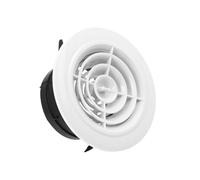 Soffit Vents Adjustable Air Ventilation Cover Round Ducting Ceiling Wall Hole ABS Air Vent Grille Louver Kitchen Bath Air Outlet Fresh System(Type B-100mm)