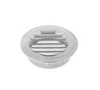 Soffit Vents Stainless Steel Exterior Wall Air Vent Grille Round Shape Wall Air Soffit Vents for Home Bedroom Living Room Air Flowing(Type100)