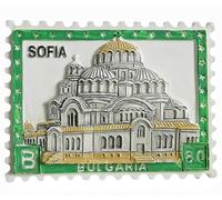 Sofia Bulgaria - Imán para nevera, recuerdo turístico, decoración del hogar, colección creativa pintada a mano